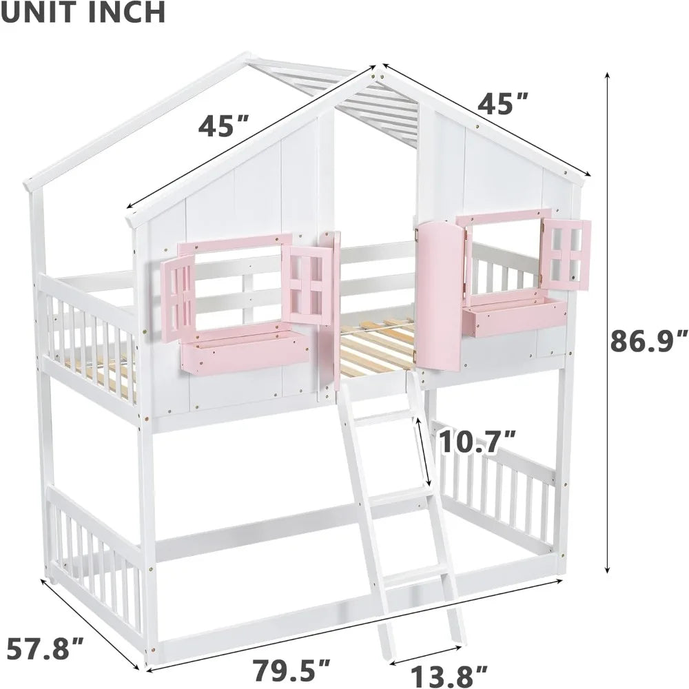 Bunker Bed Twin Over Two