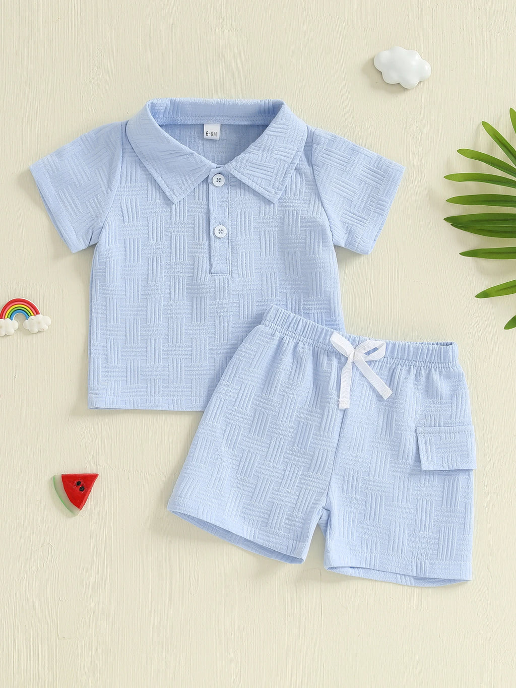 Boys Stylish Jacquard Collared