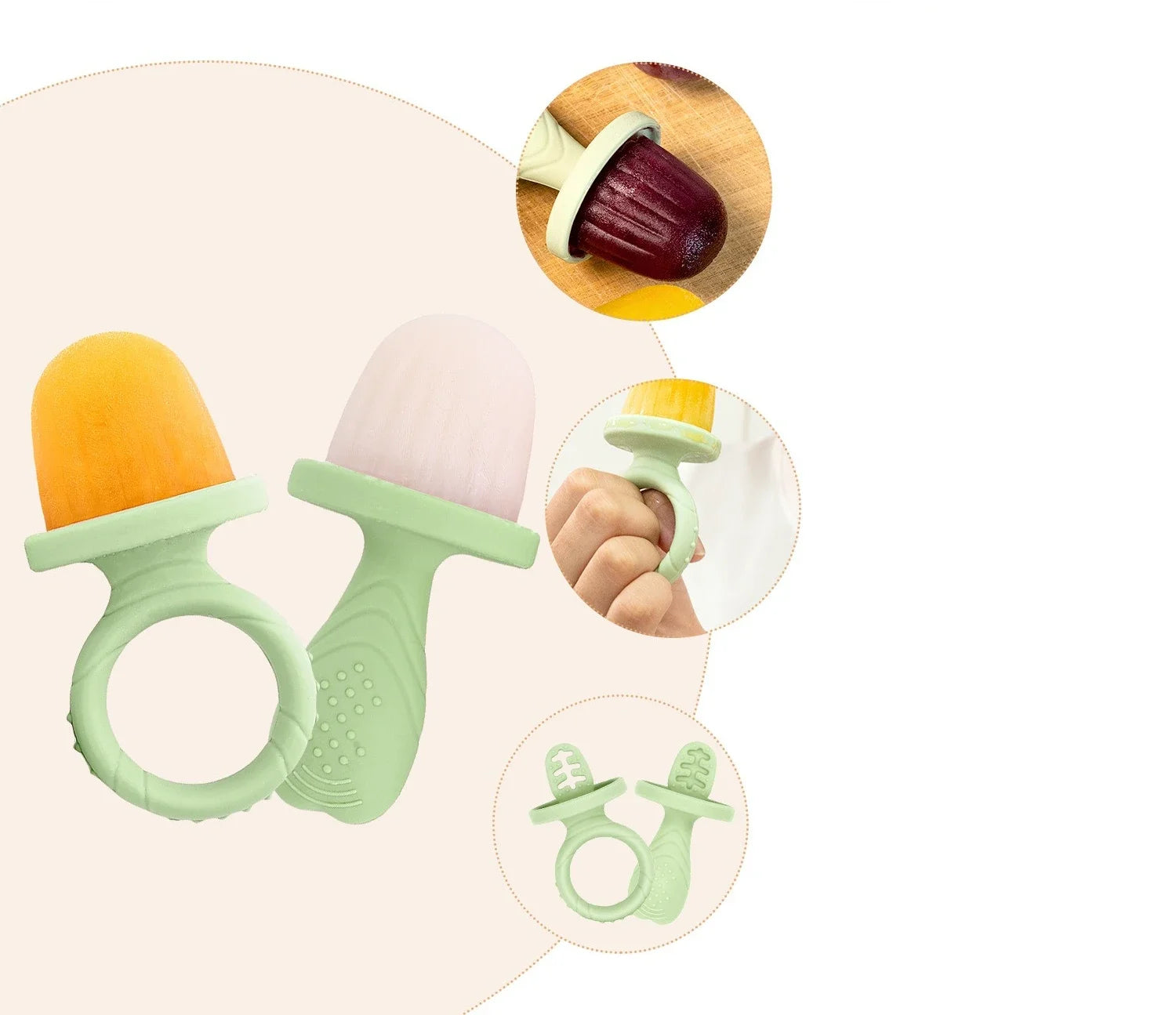 Baby Teething Ice Cream Stick Molds