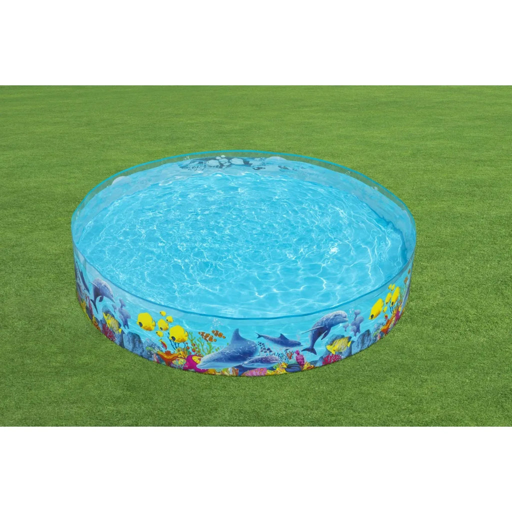 8' x 8' Colorful Round Kiddie Pool, portable pool