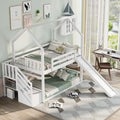 Twin Over Bed with Slide