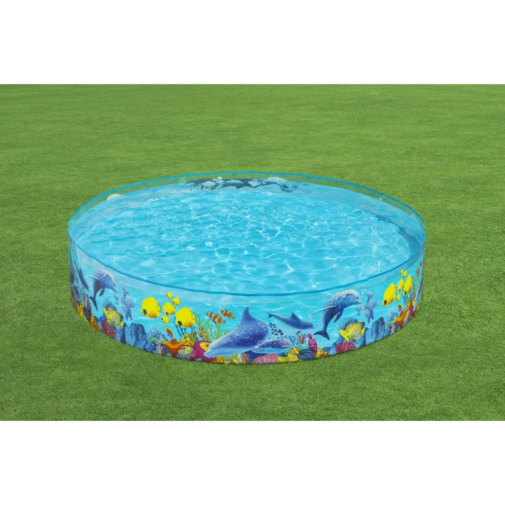 8' x 8' Colorful Round Kiddie Pool, portable pool