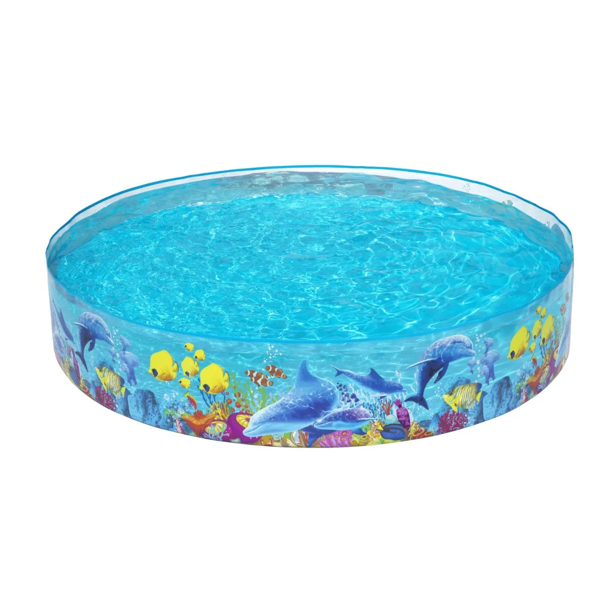 8' x 8' Colorful Round Kiddie Pool, portable pool