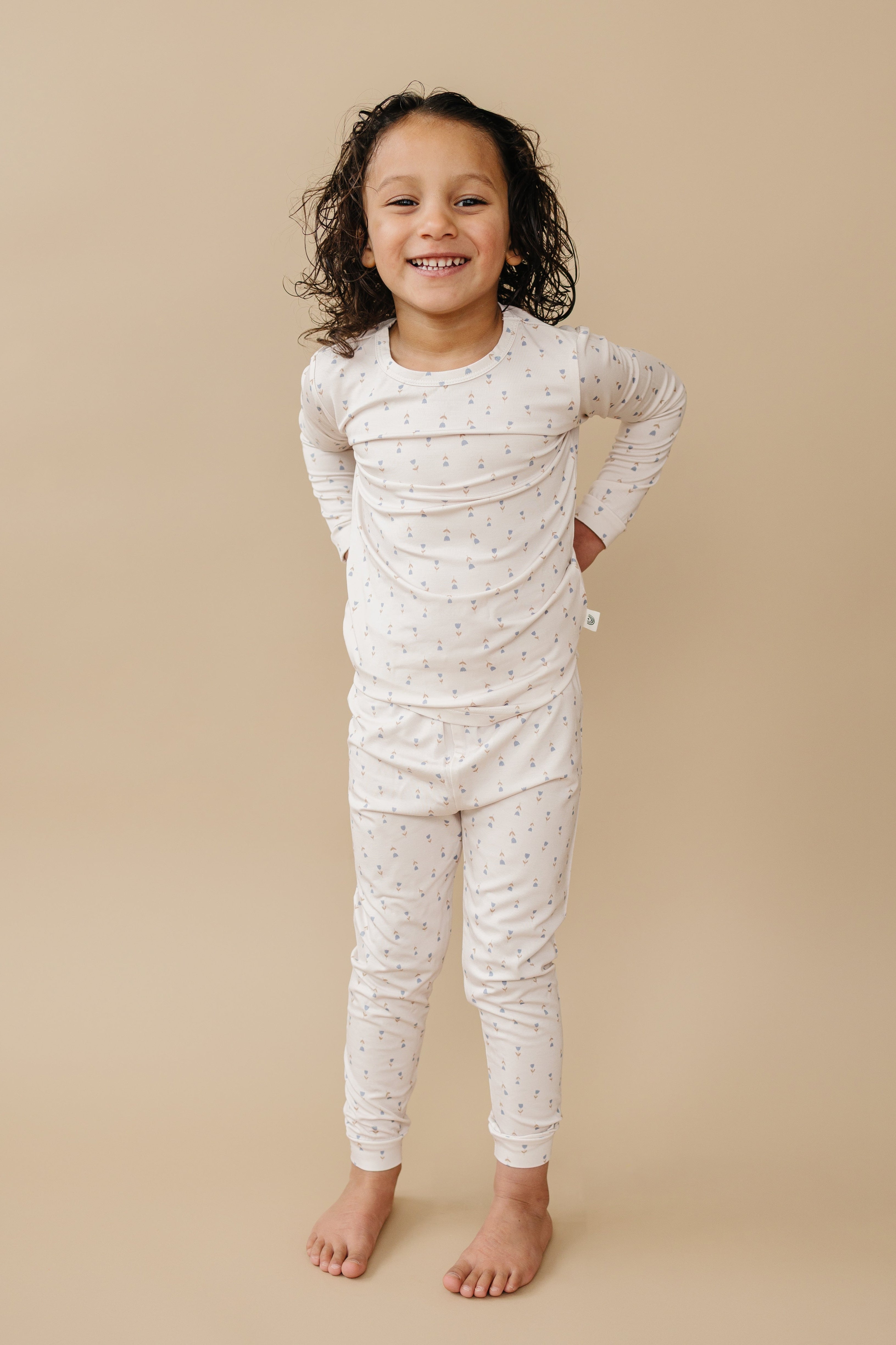 Tiny Tulips 2pc Bamboo Pajamas